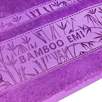 Sada fialovej bambusovej osušky a uteráka EMI