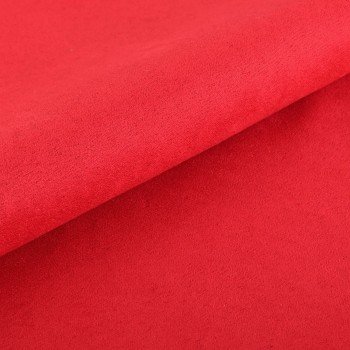 EMI piros színű velúr méteráru S8