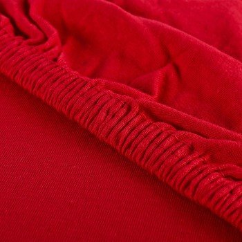 jersey plachta s gumickou cervena