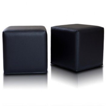 EMI kocka alakú sötétbarna műbőr babzsákfotel